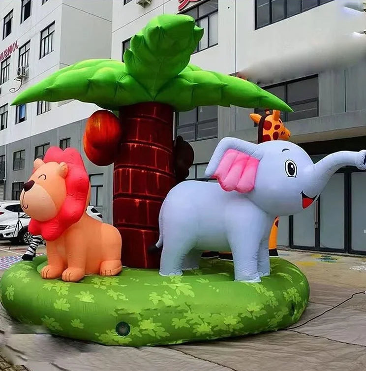 Inflatable Amusement Park Zoo for Kids