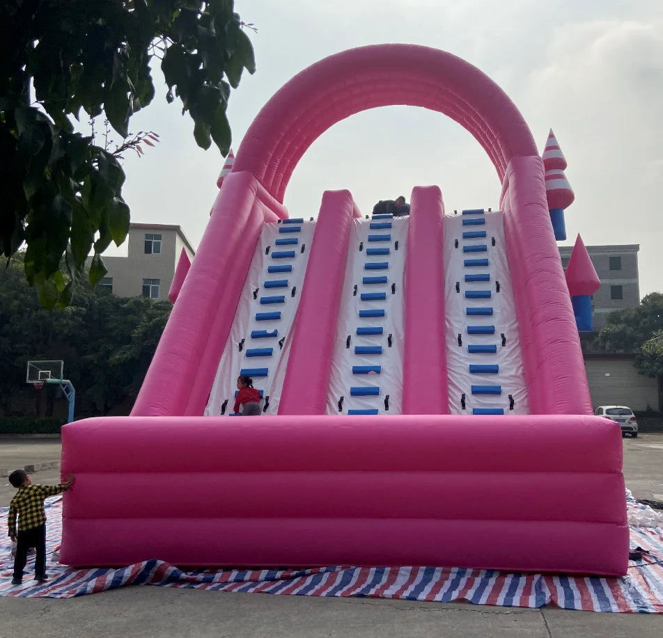Inflatable Triple Lane Water Slide for Summer Fun