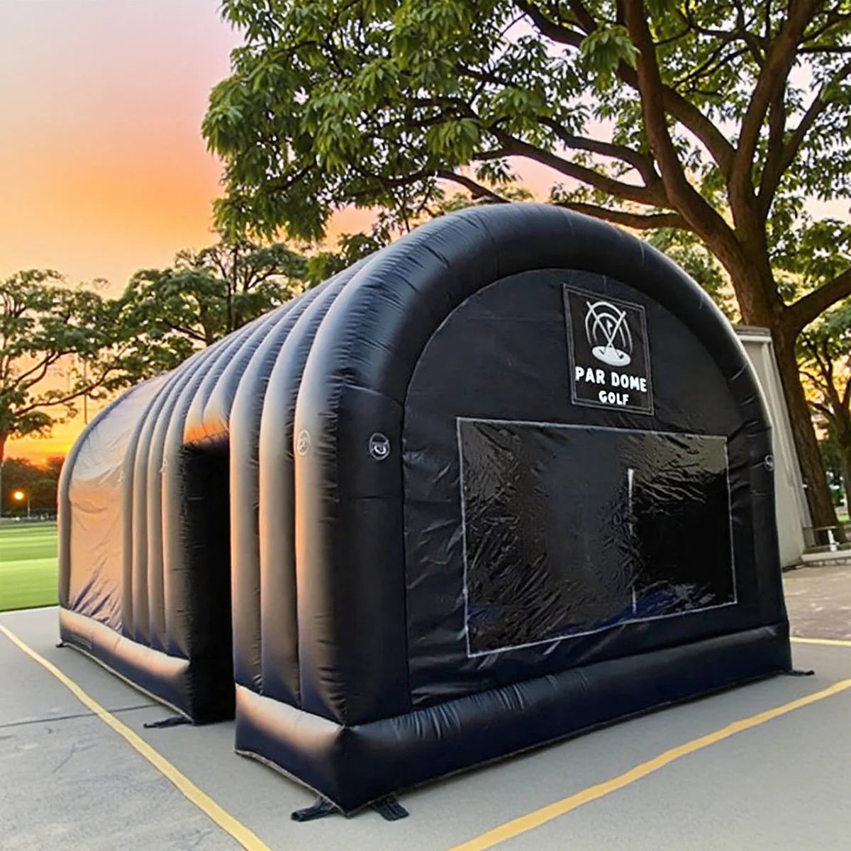 Inflatable Golf Simulator Enclosure Tent for Outdoor Interactive Games
