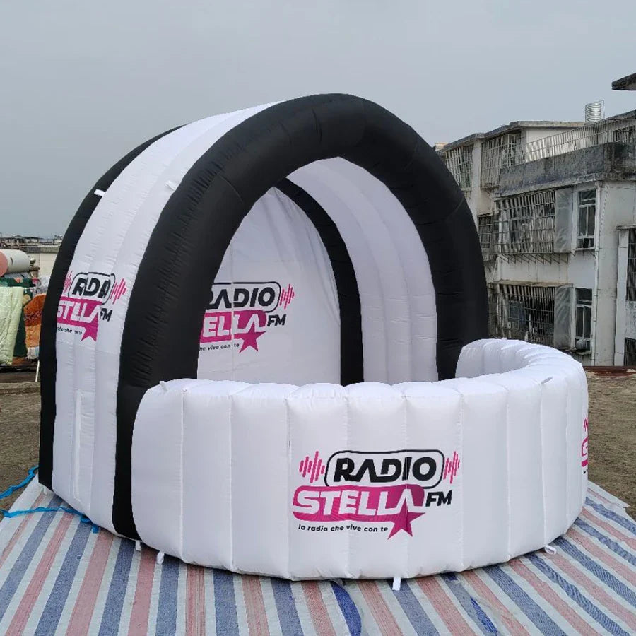 Inflatable DJ Booth Bar Portable Lighted Nightclub Events
