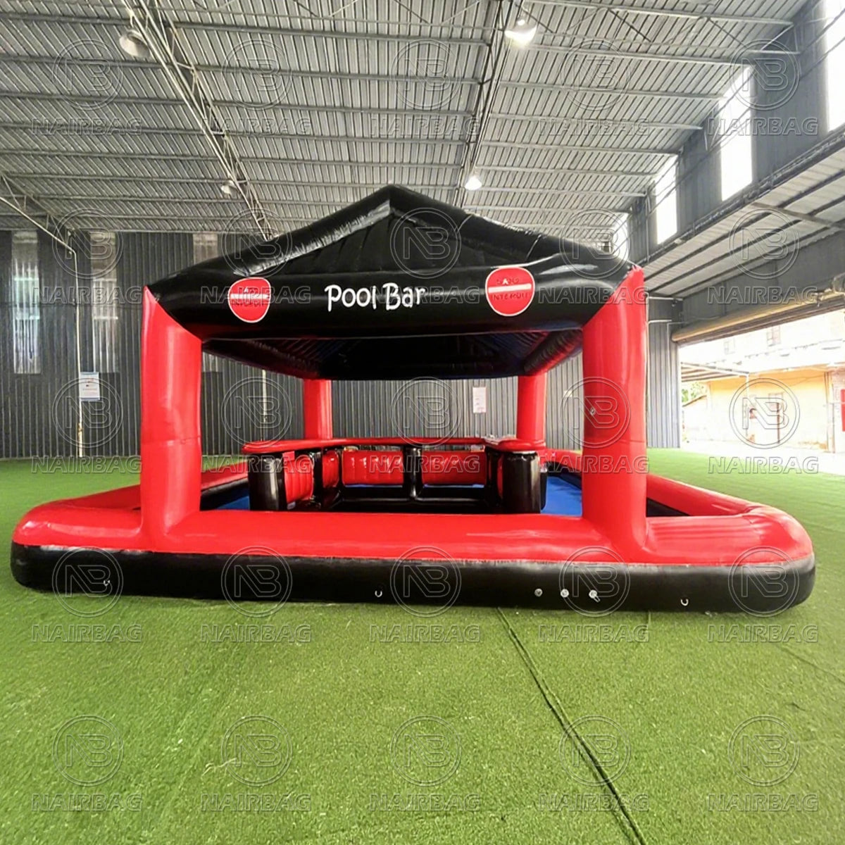 Inflatable Pool Bar Floating Platform Commercial Resorts