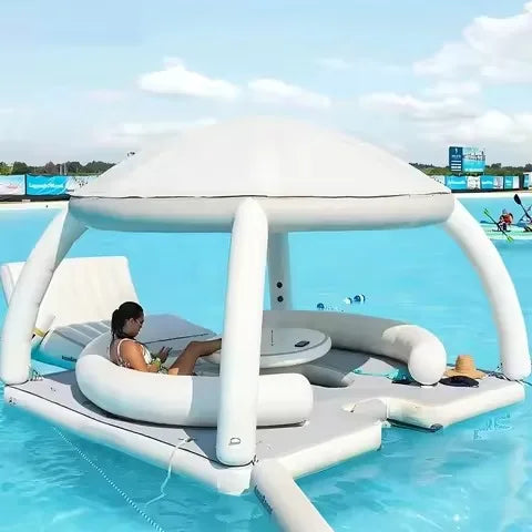 Inflatable Floating Dock Lounger for Water Events