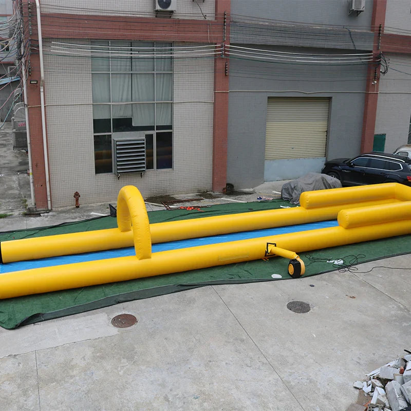 Yellow Blue Inflatable Slip N Slide Water Slide