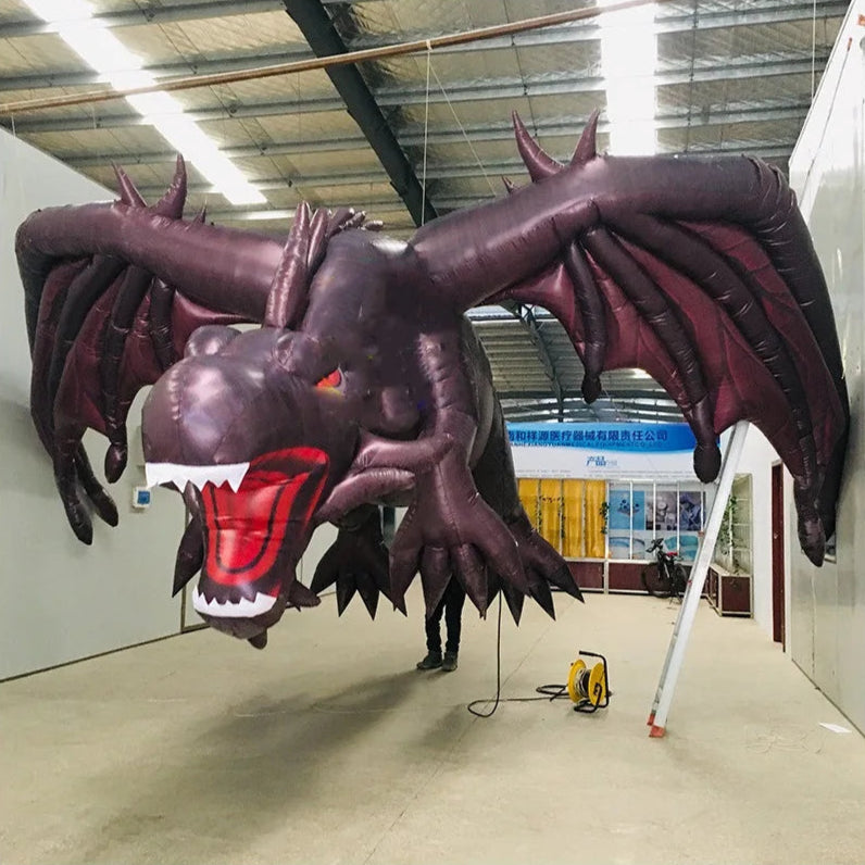 Giant Inflatable Dragon Mascot for Outdoor Events
