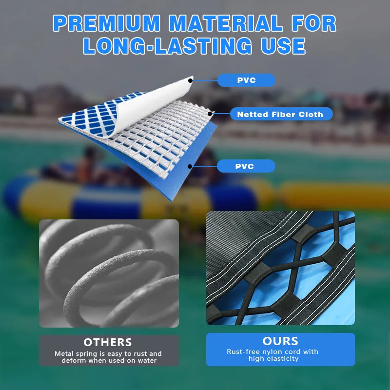 Inflatable Water Trampoline For Kids Fun