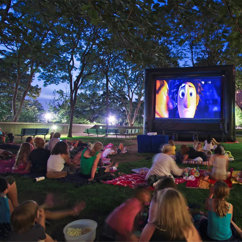 Inflatable Outdoor Movie Screen for Backyard Cinema and Events