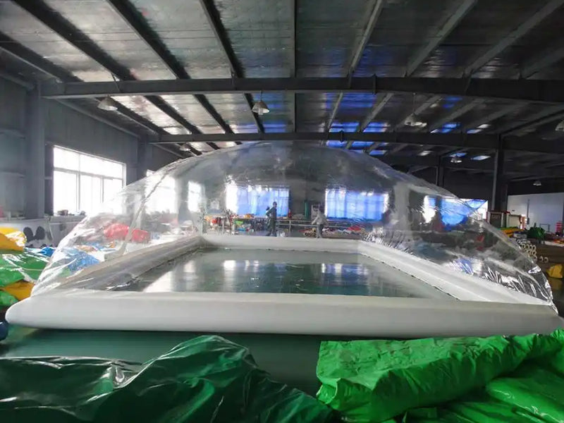 Tente dôme gonflable transparente géante pour piscine