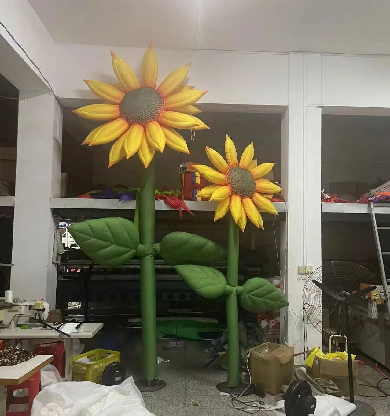 Inflatable Sunflower Garden Decoration with Lights