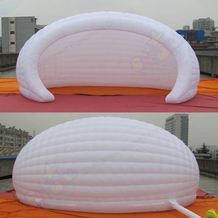 Inflatable Tent Half Moon LED Light Party Decoration