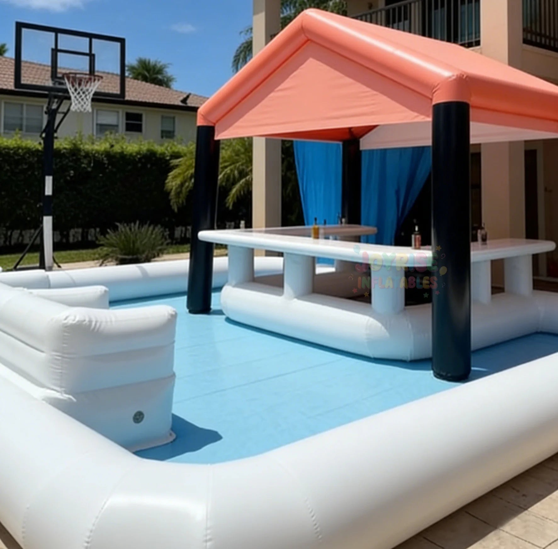 Inflatable Pool Bar PVC Durable Kids Outdoor