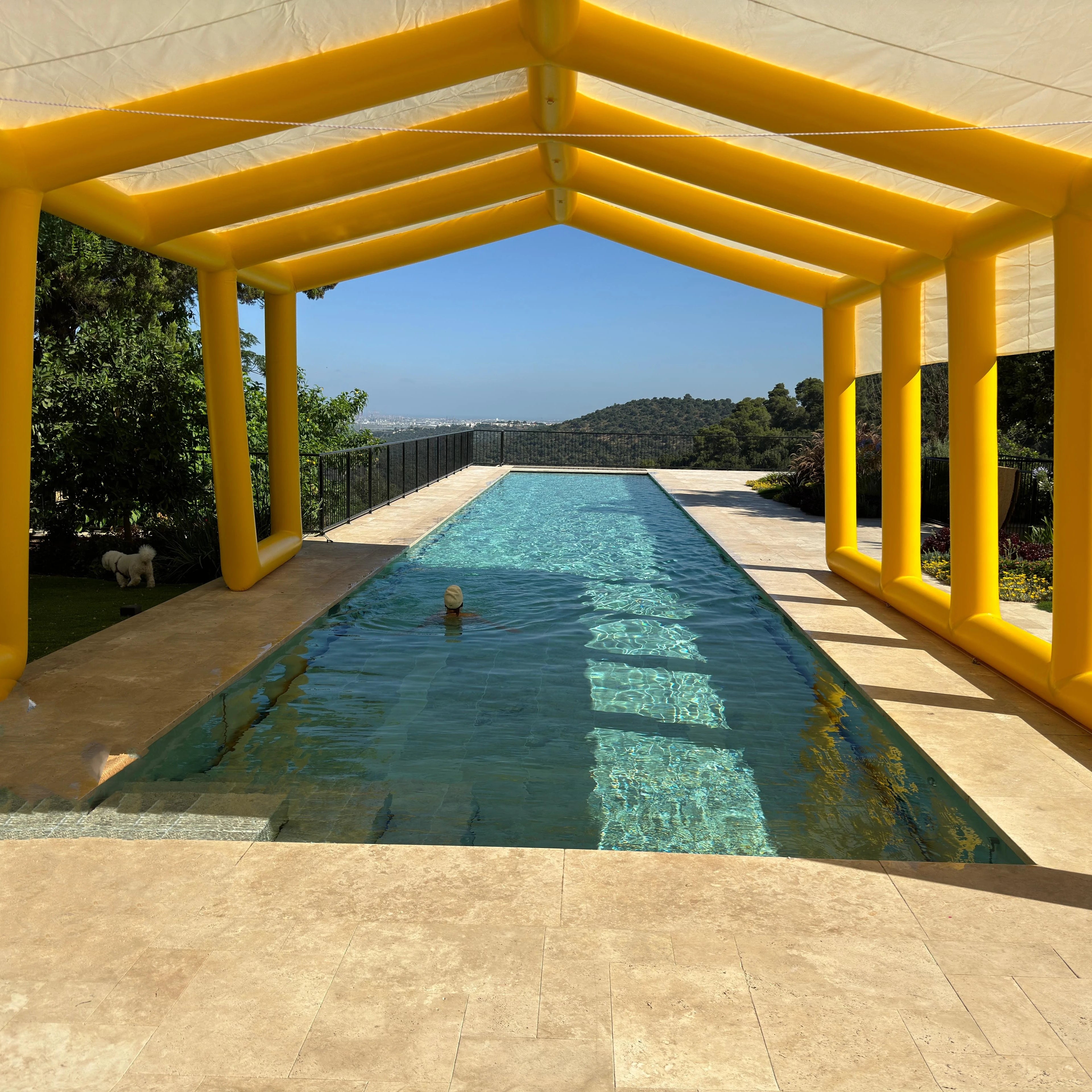 Portable Inflatable Swimming Pool Cover Sun Shelter 20 FT