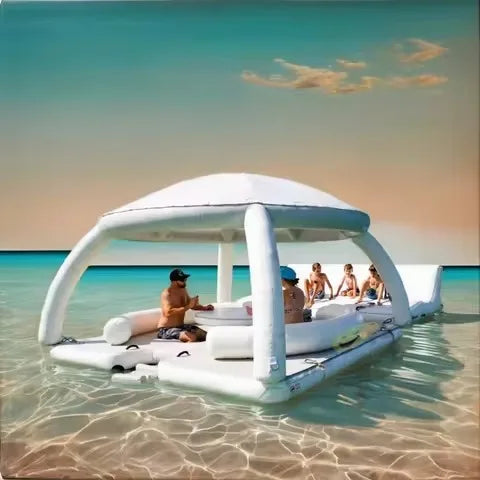 Inflatable Floating Dock Lounger for Water Events