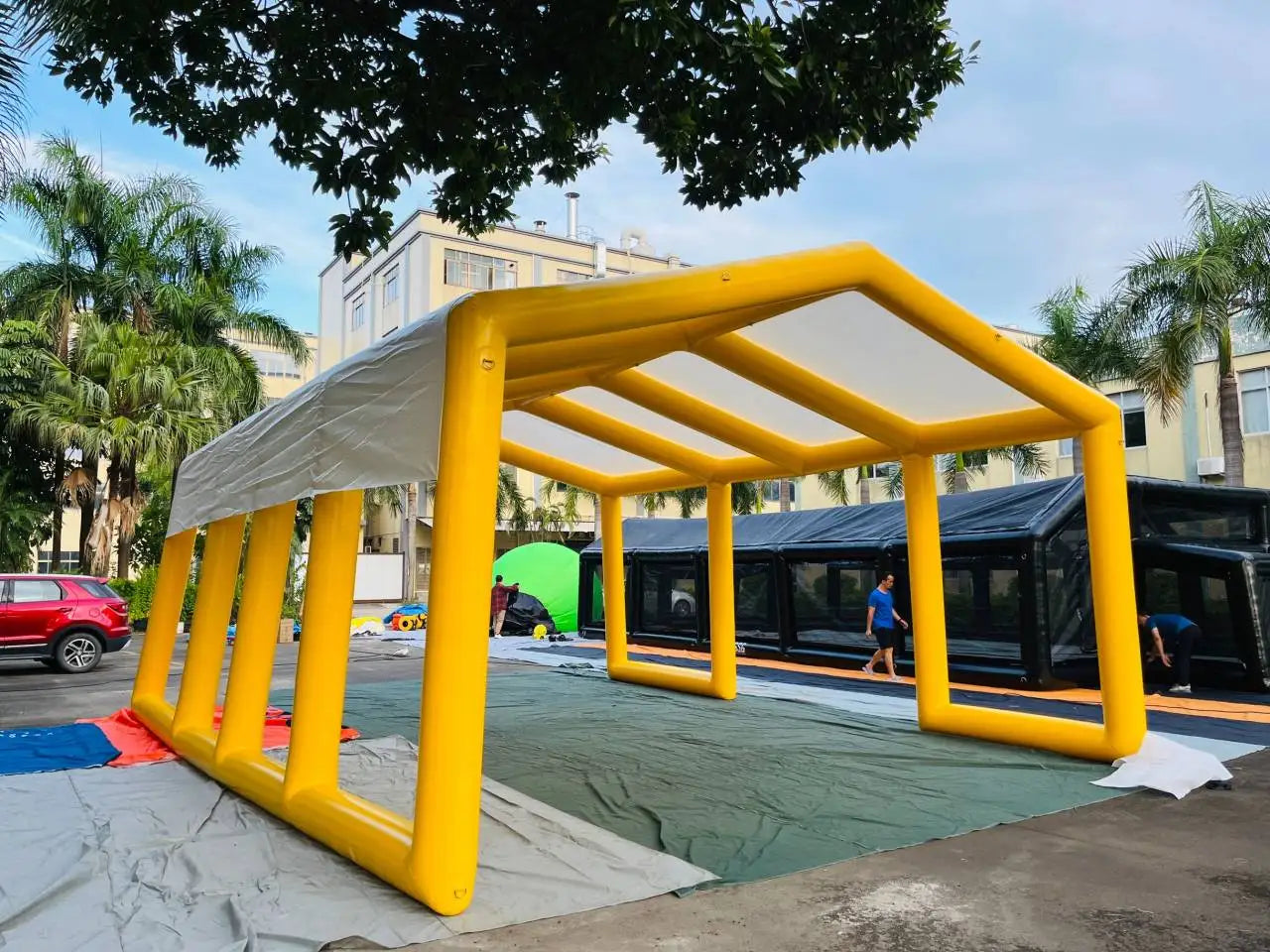 Portable Inflatable Swimming Pool Cover Sun Shelter 20 FT