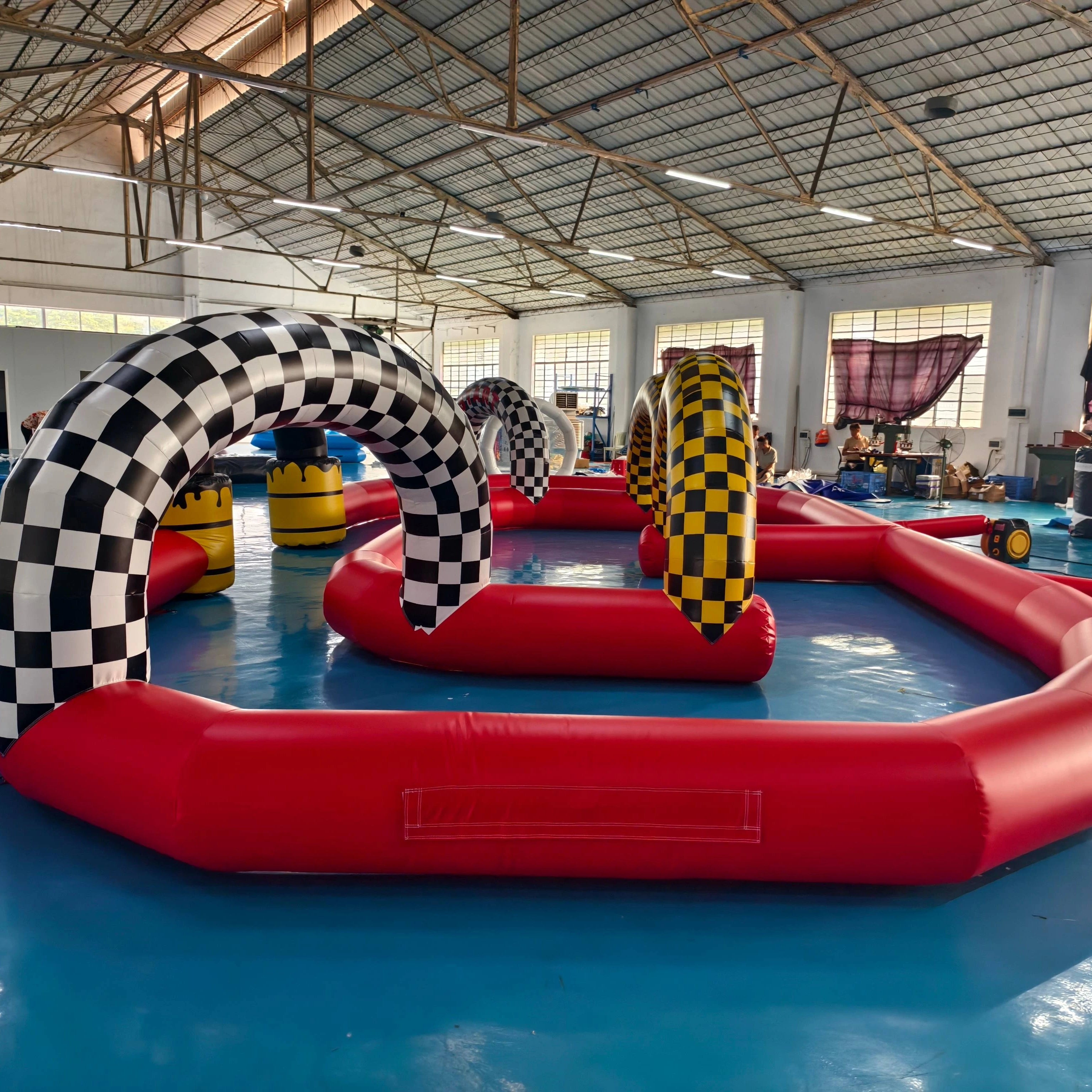 Inflatable Go Kart Racing Track Set