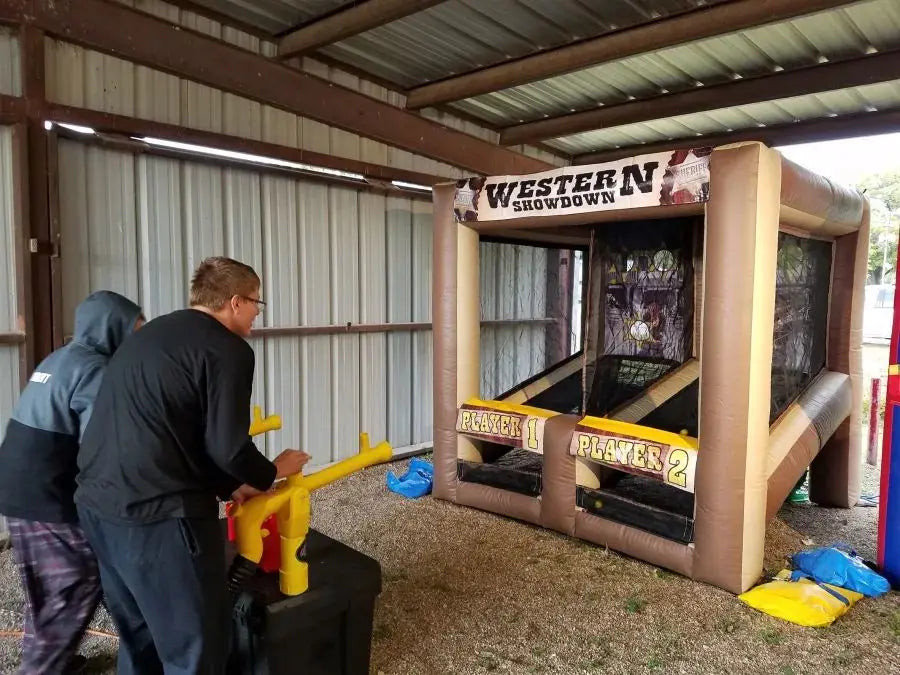 Inflatable Wild West Shooting Gallery Game