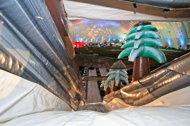 Inflatable Snow Tubing Slide for Winter Fun