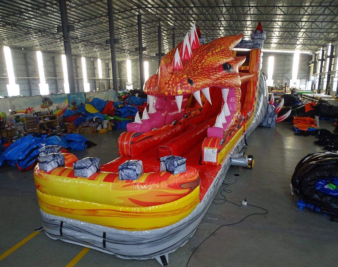 Dragon Splash Inflatable Water Slide