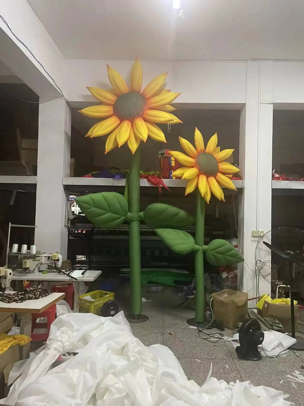 Inflatable Sunflower Garden Decoration with Lights