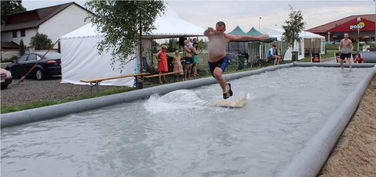 Inflatable Skimboard Pool for Water Fun