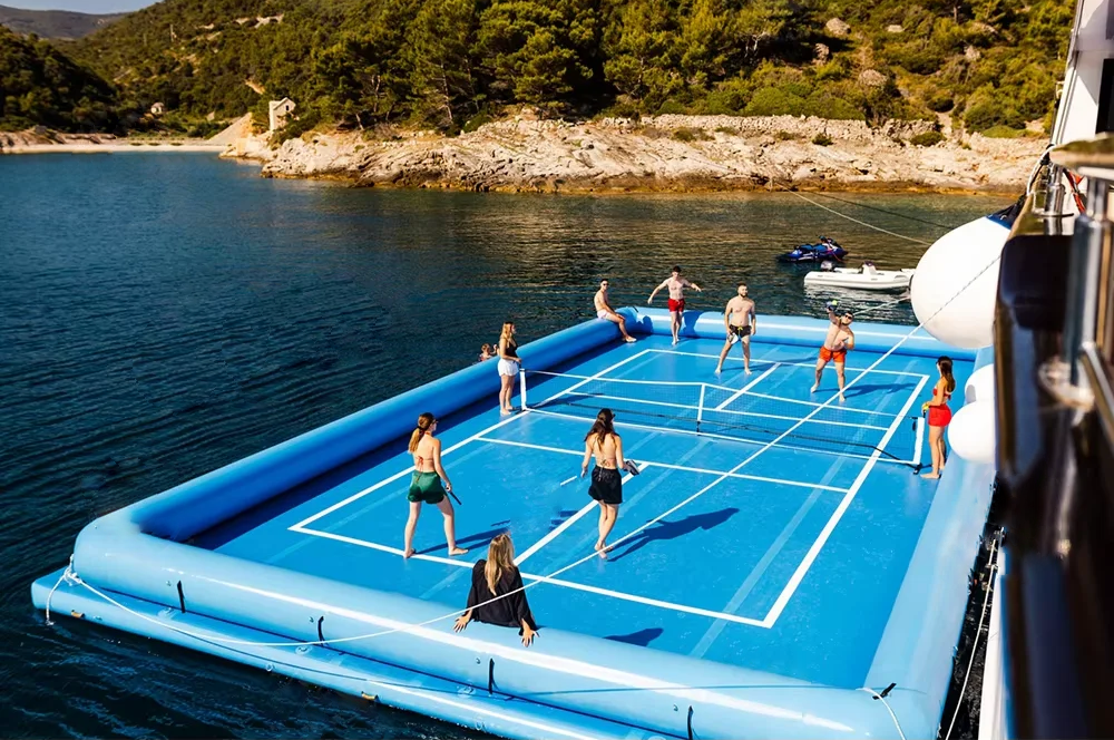 Floating Inflatable Pickleball Tennis Court