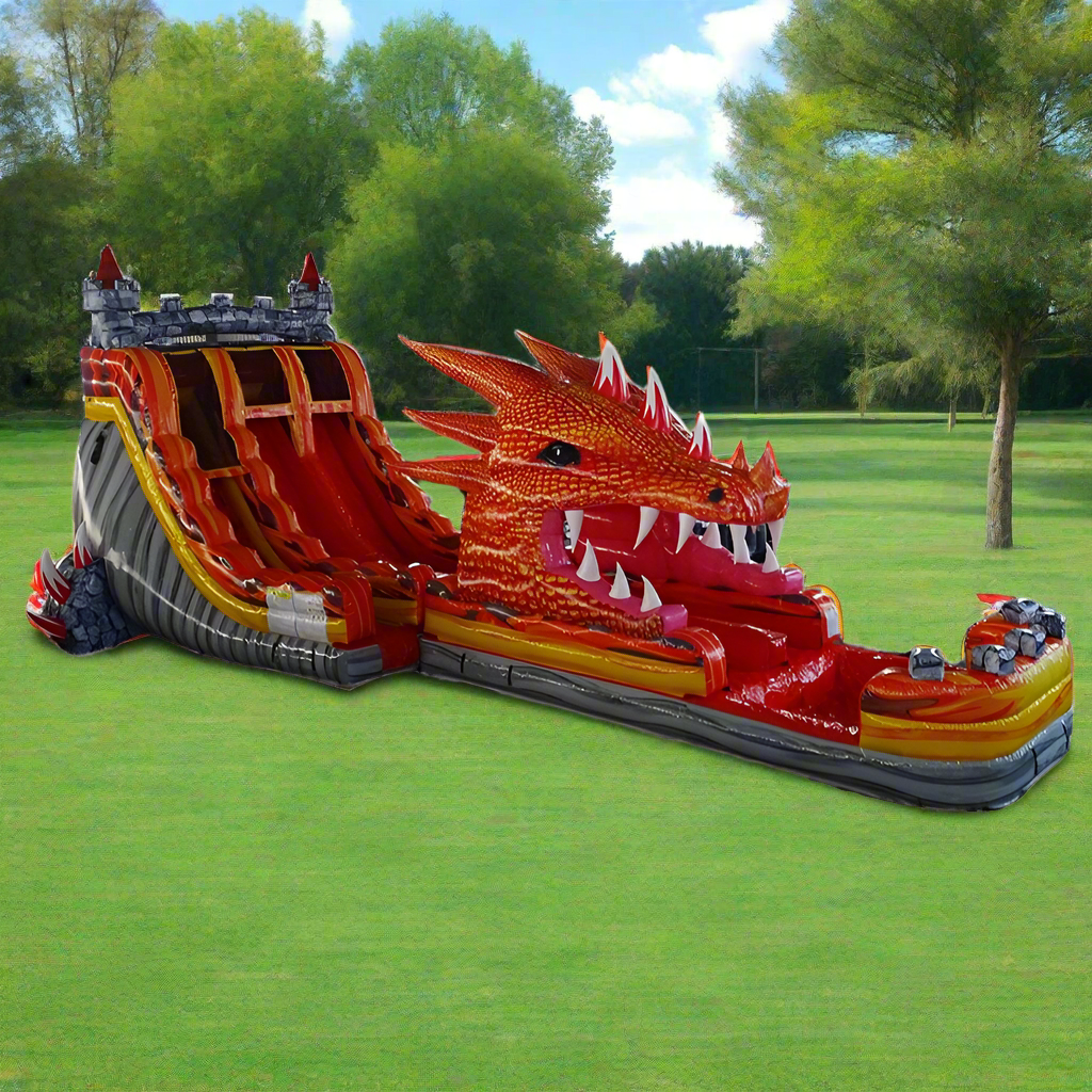 Dragon Splash Inflatable Water Slide