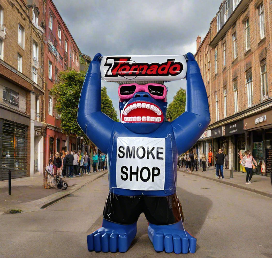 Giant Inflatable Gorilla for Smoke Shop Advertising