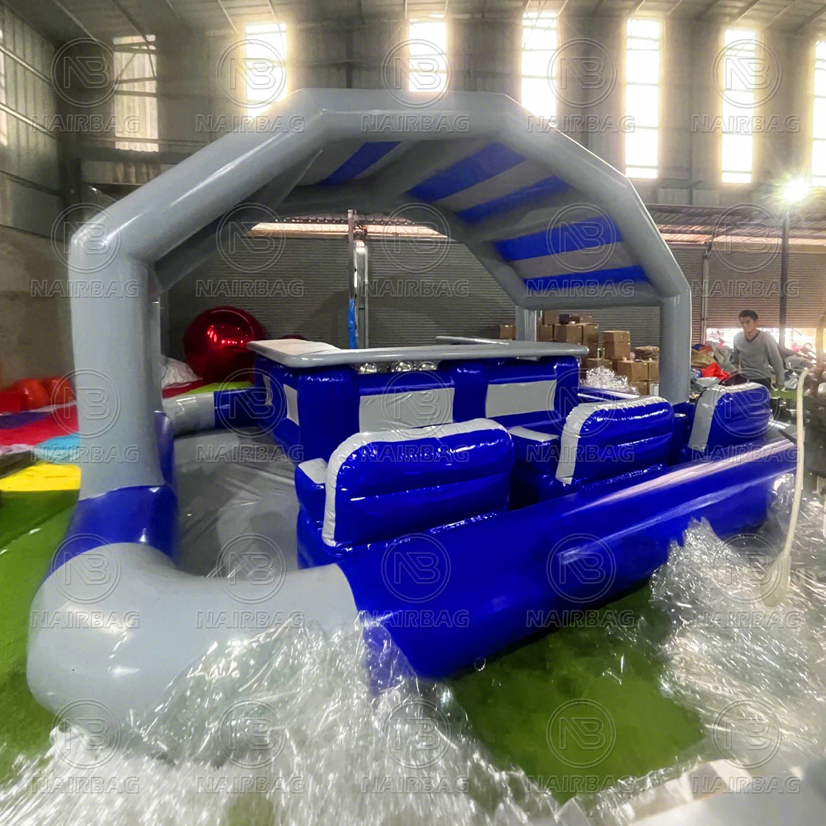 Inflatable Pool Bar Tent With Awning Backyard Events