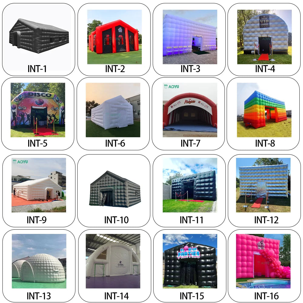 Inflatable DJ Booth Nightclub Tent LED Waterproof Events