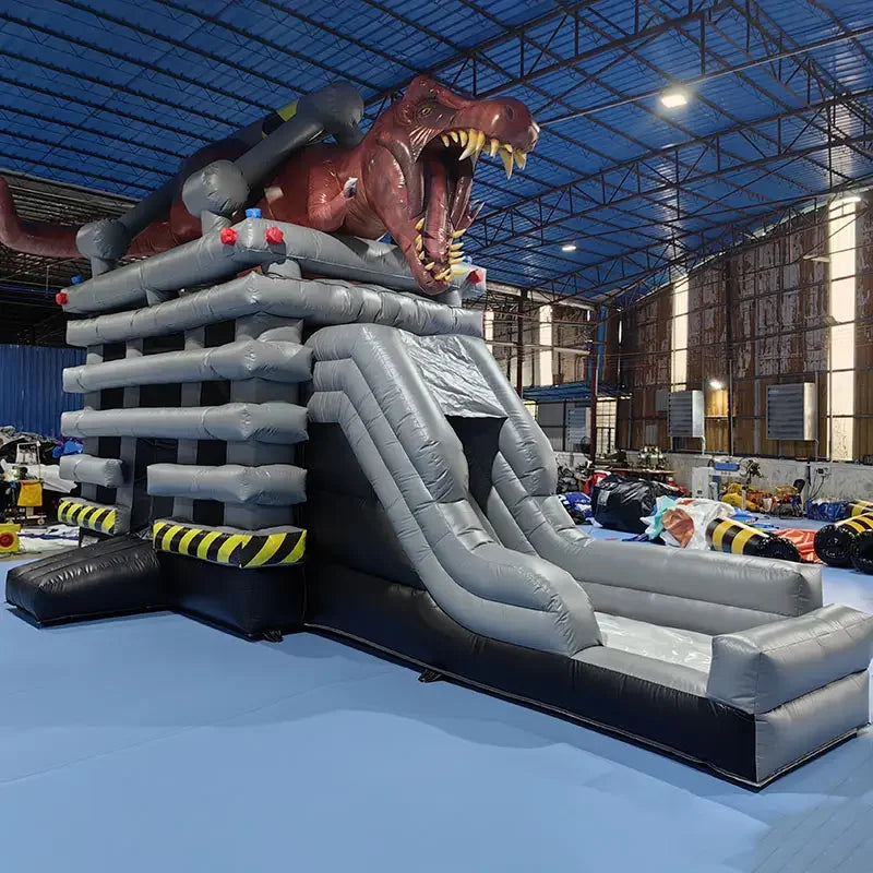 Riesige aufblasbare Hüpfburg-Wasserrutsche