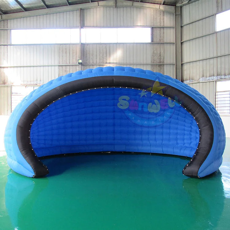 Inflatable Tent Half Moon LED Light Party Decoration