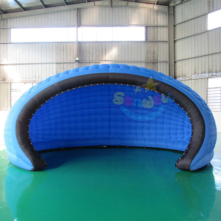 Inflatable Tent Half Moon LED Light Party Decoration