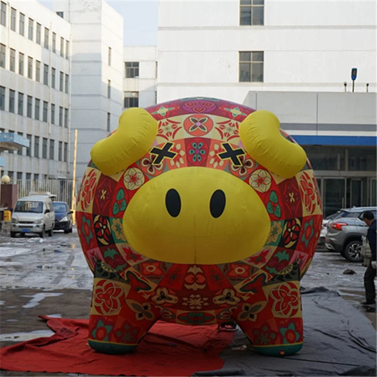 Giant Inflatable Piggy Bank Customized for New Year