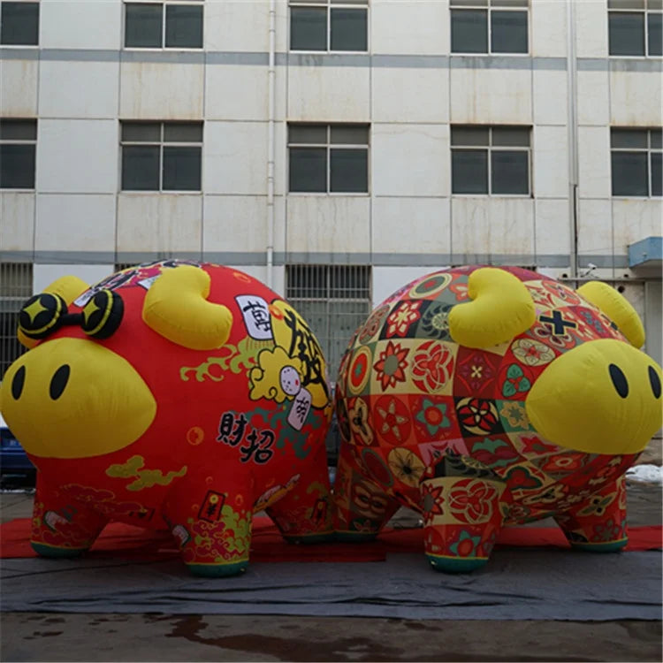 Giant Inflatable Piggy Bank Customized for New Year