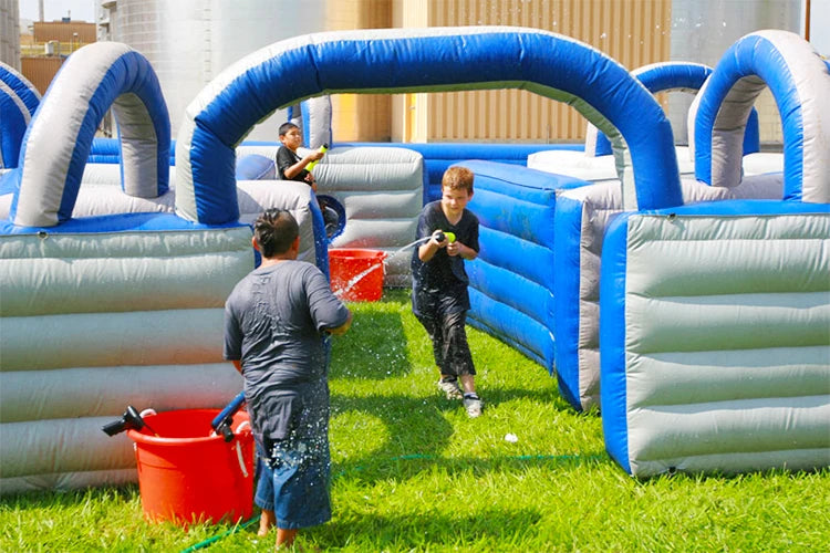 Outdoor Inflatable Water Tag Maze Arena