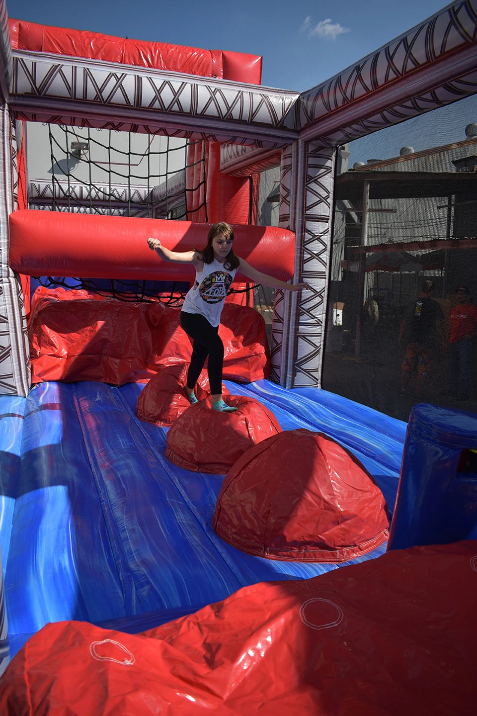 Inflatable Obstacle Course for Ninja Warrior Challenge