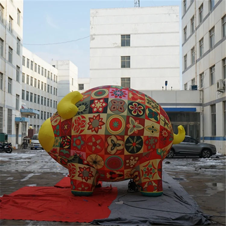 Giant Inflatable Piggy Bank Customized for New Year
