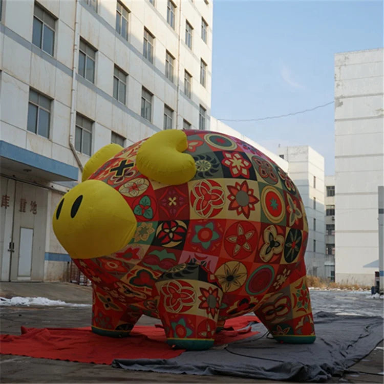 Giant Inflatable Piggy Bank Customized for New Year