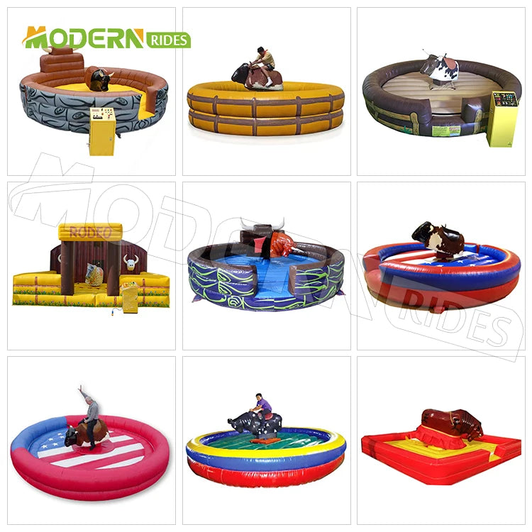 Inflatable Panda Mechanical Bull Ride for Shopping Malls
