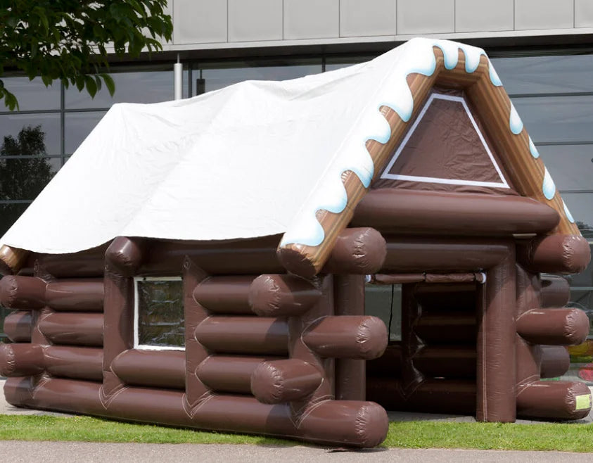 Customized Ski Hut Inflatable Bounce House Rental Outdoor