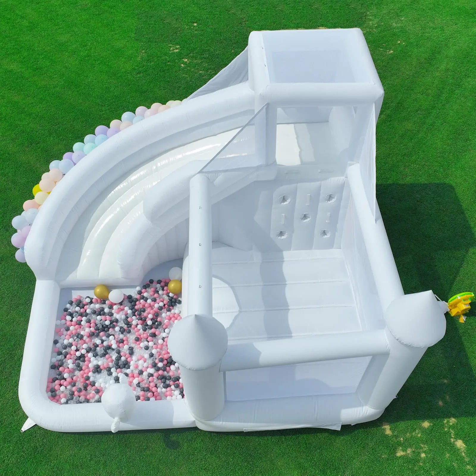 Inflatable White Bounce for Wedding Party Inflatable Ball Pit