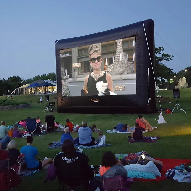Inflatable Outdoor Movie Screen for Backyard Cinema and Events