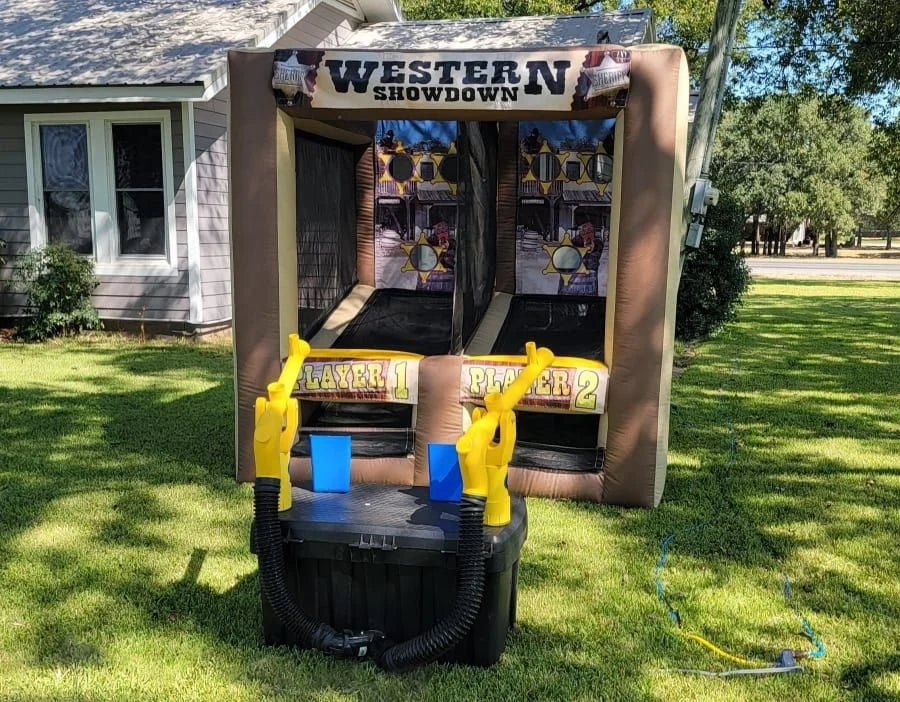 Inflatable Wild West Shooting Gallery Game