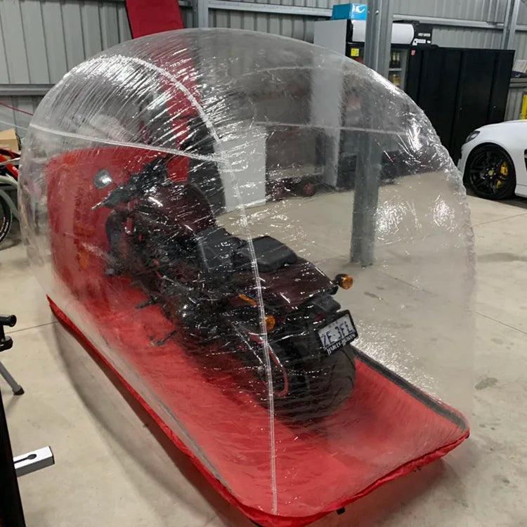 Inflatable Motorcycle Cover Waterproof Outdoor Tent