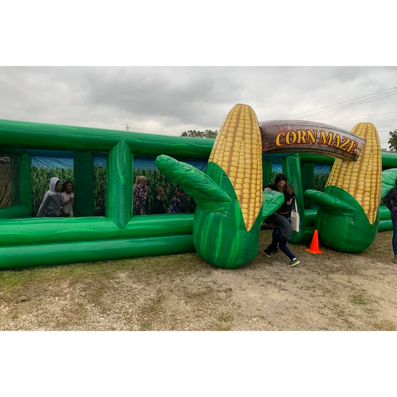 Inflatable Corn Maze Interactive Game Fun