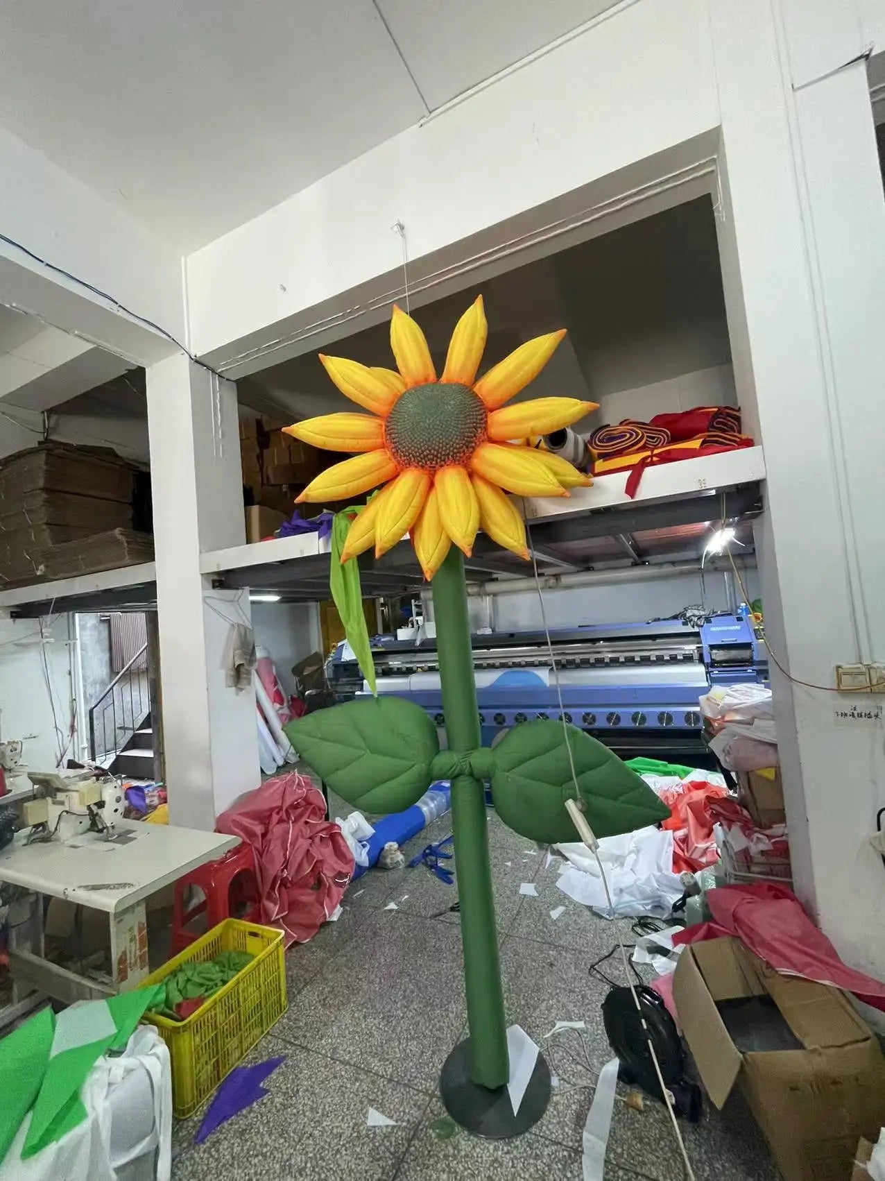 Inflatable Sunflower Garden Decoration with Lights