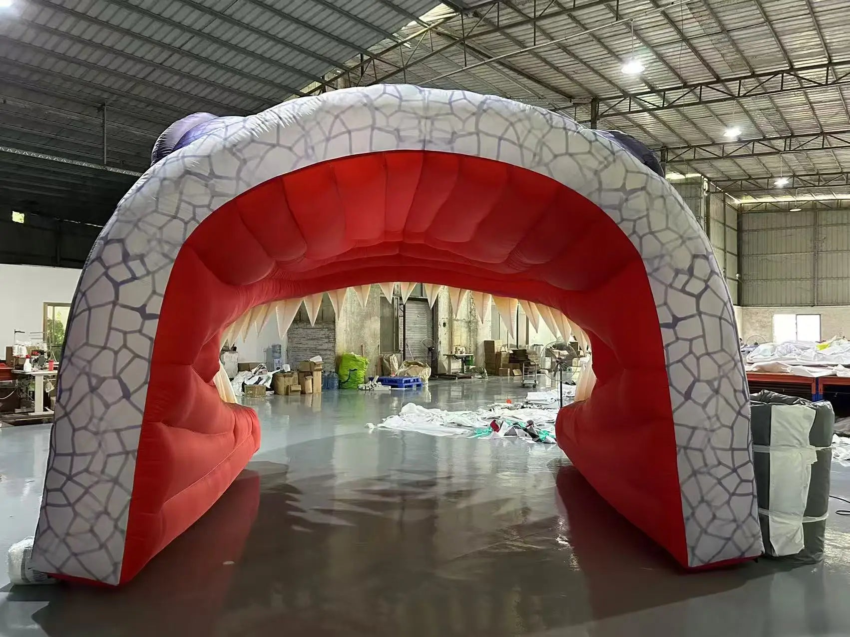 Inflatable Dinosaur Tunnel Tent for Outdoor Events