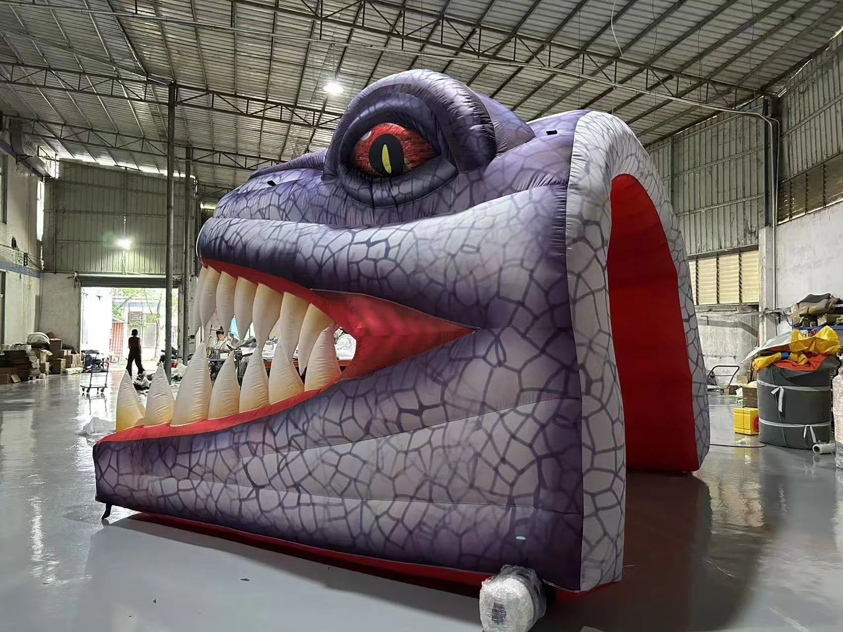 Inflatable Dinosaur Tunnel Tent for Outdoor Events