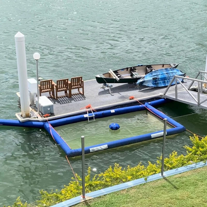Portable Inflatable Ocean Yacht Pool with Net