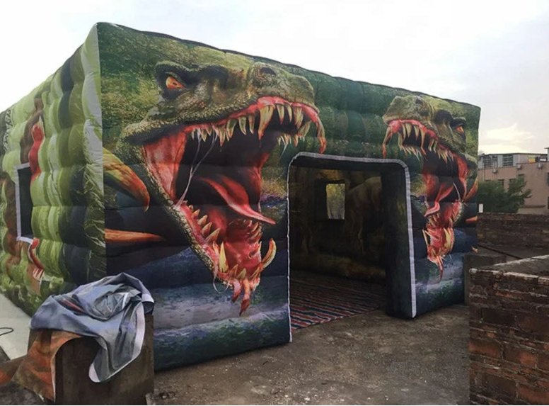 Custom Inflatable Dinosaur Tent for Outdoor Events