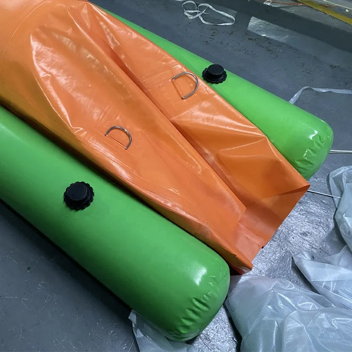 Durable Inflatable Flood Protection Barrier